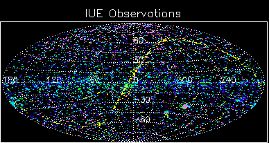 [Map of IUE Observations]